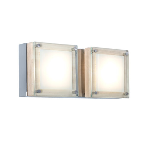 Quattro 2 Light 11 inch Chrome Wall Sconce Wall Light