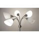 Five Light 67 inch 60.00 watt Brushed Steel Tree Floor Lamp Portable Light, Simplee Adesso 