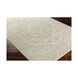 Serene 35 X 22 inch Neutral and Blue Area Rug, Polyester and Polypropylene