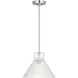 Drew & Jonathan Liouet 1 Light 12 inch Brushed Nickel Pendant Ceiling Light, Medium