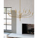 Labra 12 Light 52.25 inch Vintage Gold Leaf Chandelier Ceiling Light