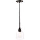 Codorus 1 Light 6 inch Black Pendant Ceiling Light