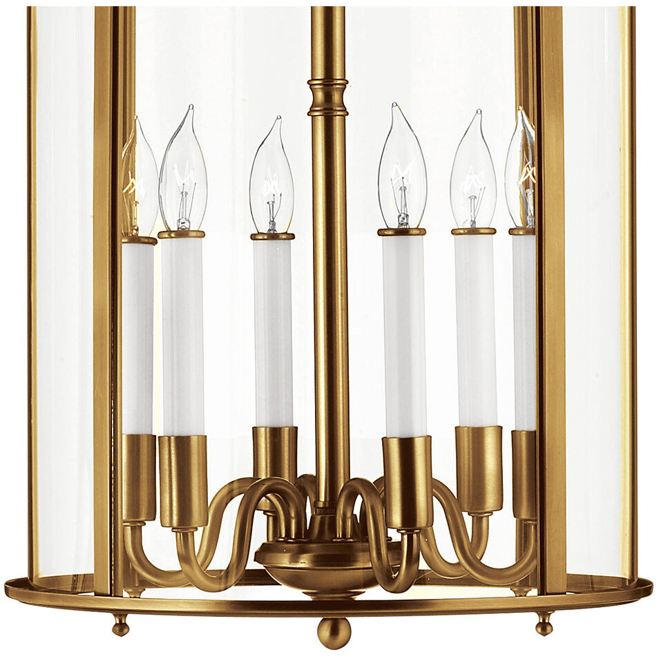 Gentry 6 Light 14 inch Heirloom Brass Indoor Foyer Light Ceiling Light