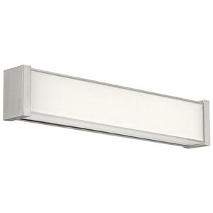 Svelte LED 16.5 inch Brushed Nickel Bath Vanity & Wall Light in 2700K, dweLED