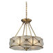 Rayburn 4 Light 18 inch Brushed Brass Chandelier Ceiling Light