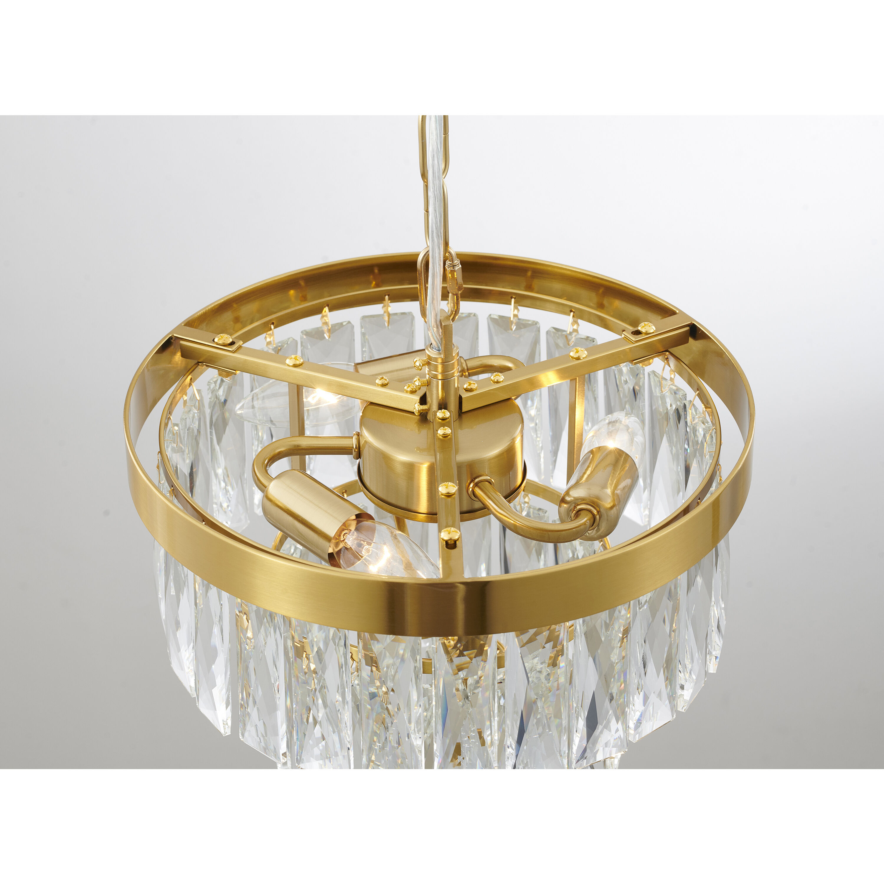 Canada 3 Light 11.8 inch Gold Chandelier Ceiling Light