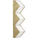 Clodagh Zig Zag Wall Sconce Wall Light in Natural Brass