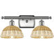 Ballston Bristol Natural II 2 Light 17.5 inch Brushed Satin Nickel Bath Vanity Light Wall Light