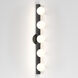 Cabaret 5 Light 27.56 inch Matte Black Bathroom Wall Light