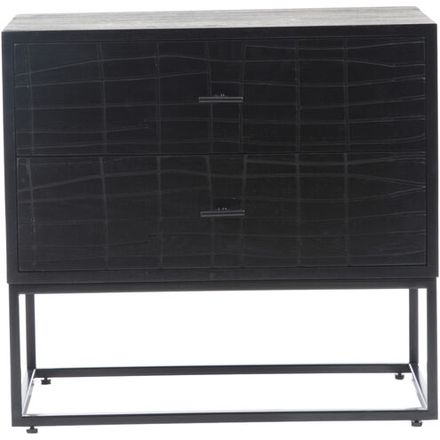 Atelier 24 X 22 inch Black Nightstand
