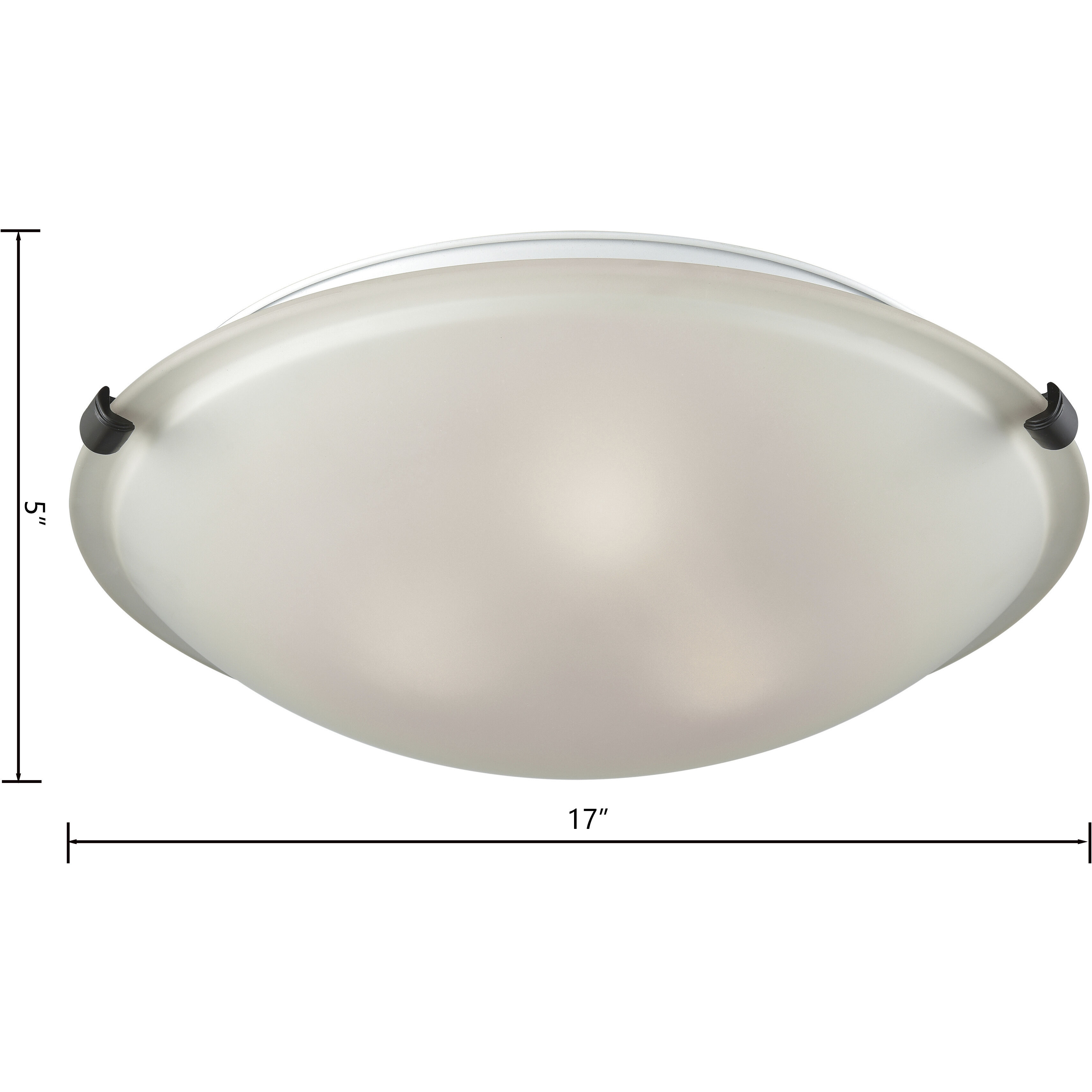Sunglow 3 Light 17 inch Brushed Nickel Flush Mount Ceiling Light