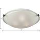 Sunglow 3 Light 17 inch Brushed Nickel Flush Mount Ceiling Light