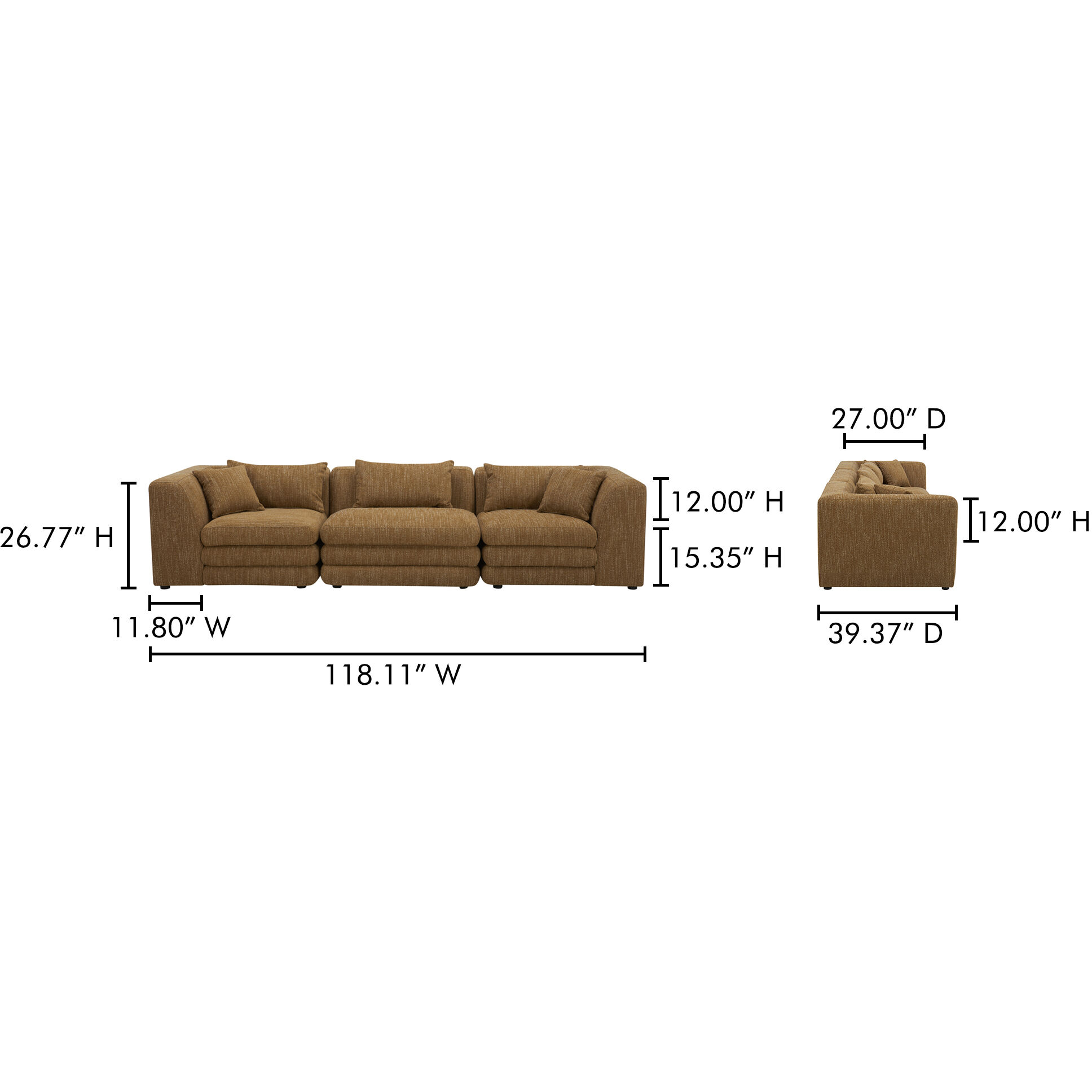 Lowtide Amber Glow Modular Sectional