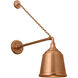 Thomas O'Brien Academy Barn Light LED 26.25 inch Soft Copper Anchored Mack Barn Light in 8" Soft Copper Rockhouse Shade