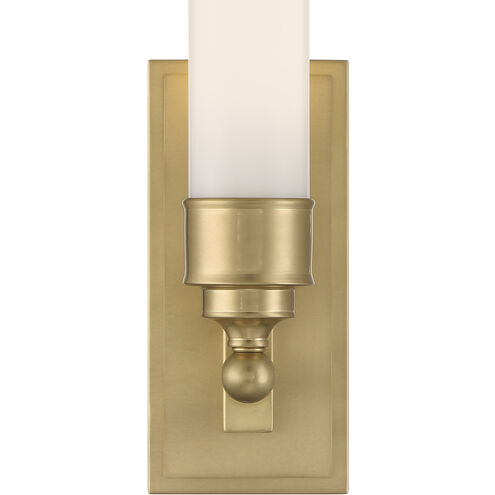 Wilcox 1 Light 5 inch Aged Brass Bath Wall Sconce Wall Light