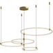 Bruni LED 31.5 inch Brushed Gold Chandelier Ceiling Light