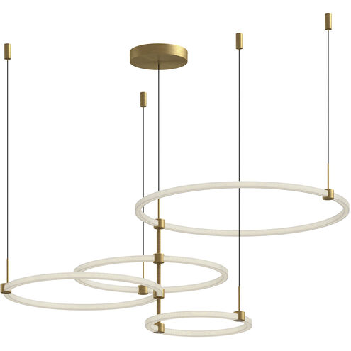 Bruni LED 31.5 inch Brushed Gold Chandelier Ceiling Light