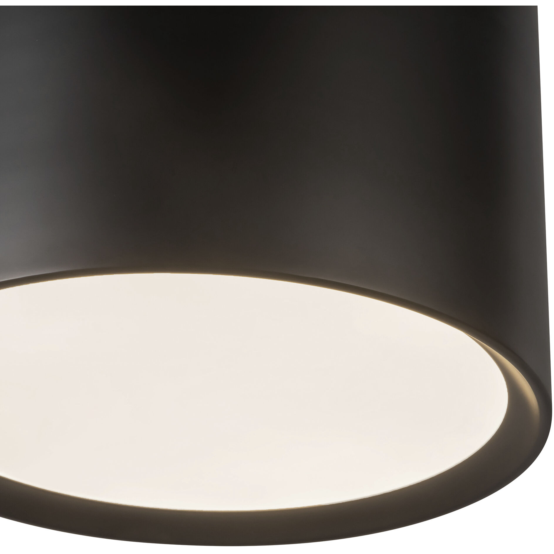 Uma 15.13 inch Black Semi-Flush Mount Ceiling Light