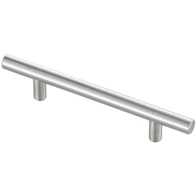 Quinn Brushed Nickel Hardware Drawer Pull in 4in Center to Center Bar, Set of 10