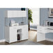 Pitcairn White and Silver Office Cabinet