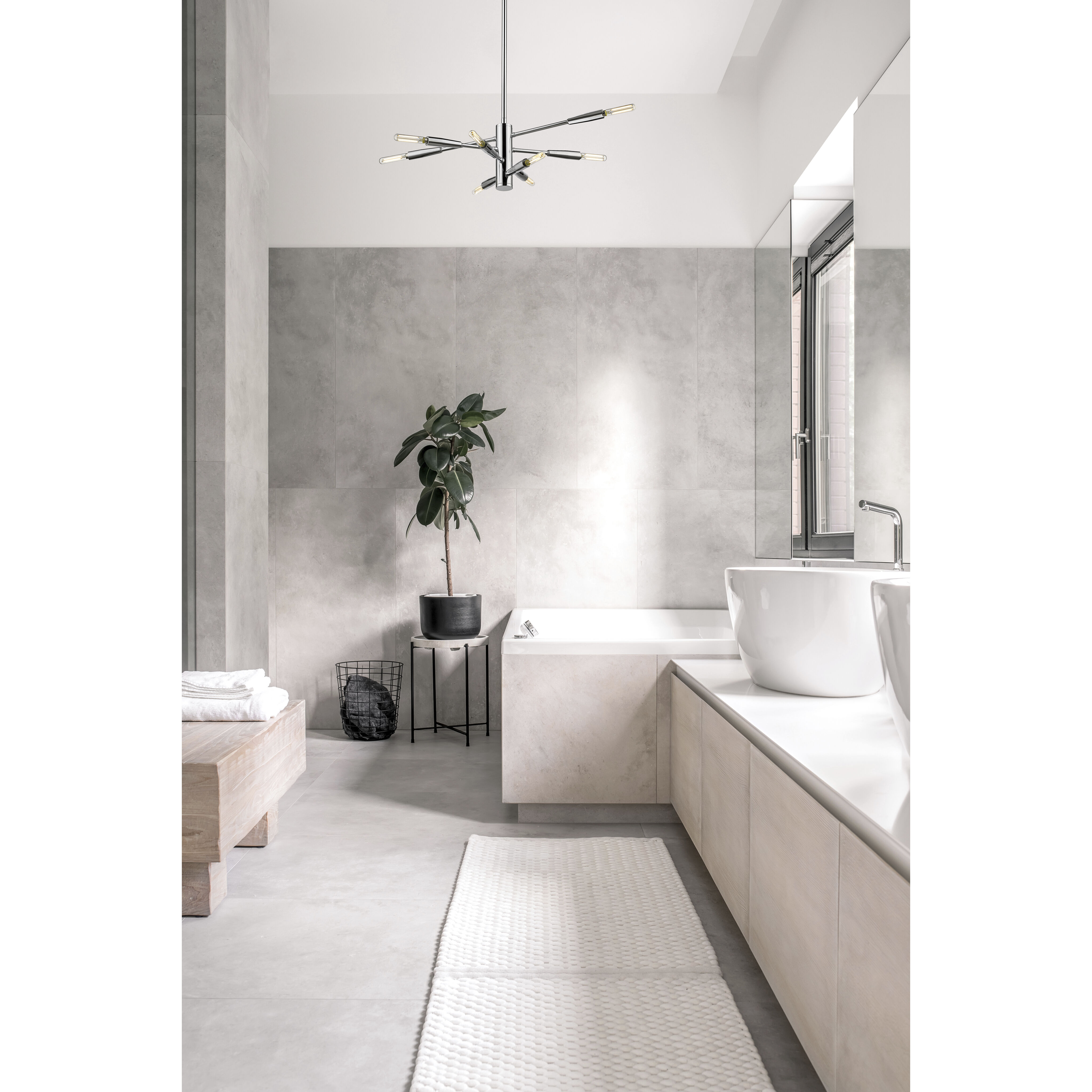 Ascension 8 Light 16 inch Chrome Chandelier Ceiling Light