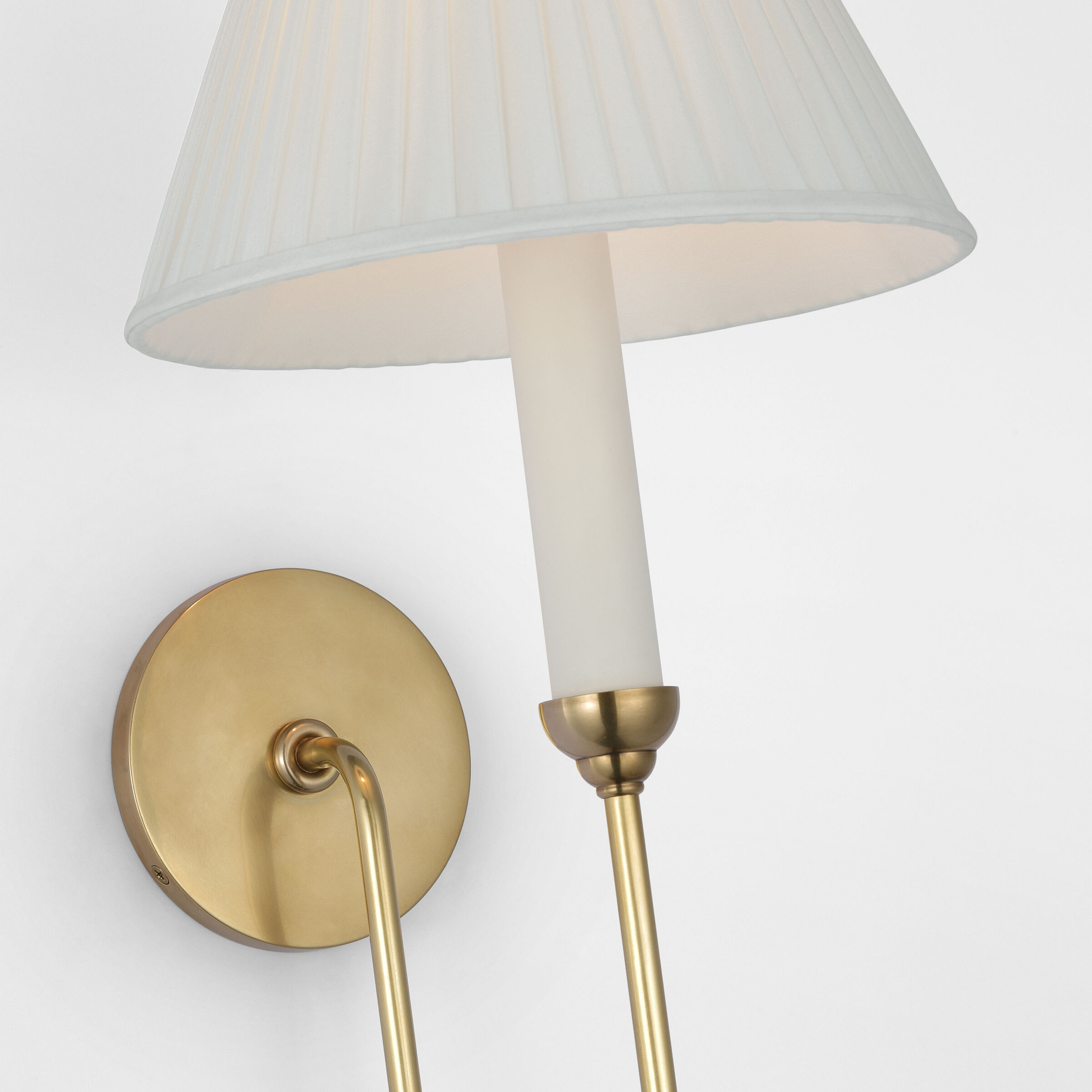 Amber Lewis Ingela Single Sconce Wall Light in Hand-Rubbed Antique Brass