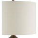 Lilou 31 inch 150 watt Blue and Antique Brass Table Lamp Portable Light