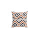 Nairobi 20 X 20 inch Light Gray and Burnt Orange Throw Pillow