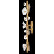 Azalea 3 Light 8 inch Distressed Brass Sconce Wall Light