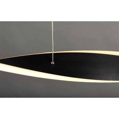 Pirouette LED 40 inch Black Linear Pendant Ceiling Light