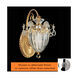 Bagatelle 1 Light 10.5 inch Polished Silver Wall Sconce Wall Light in Swarovski