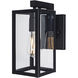 Capture 1 Light 11 inch Matte Black Outdoor Wall Sconce