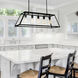 Alyson 5 Light 36 inch Black Island/Pool Table Light Ceiling Light