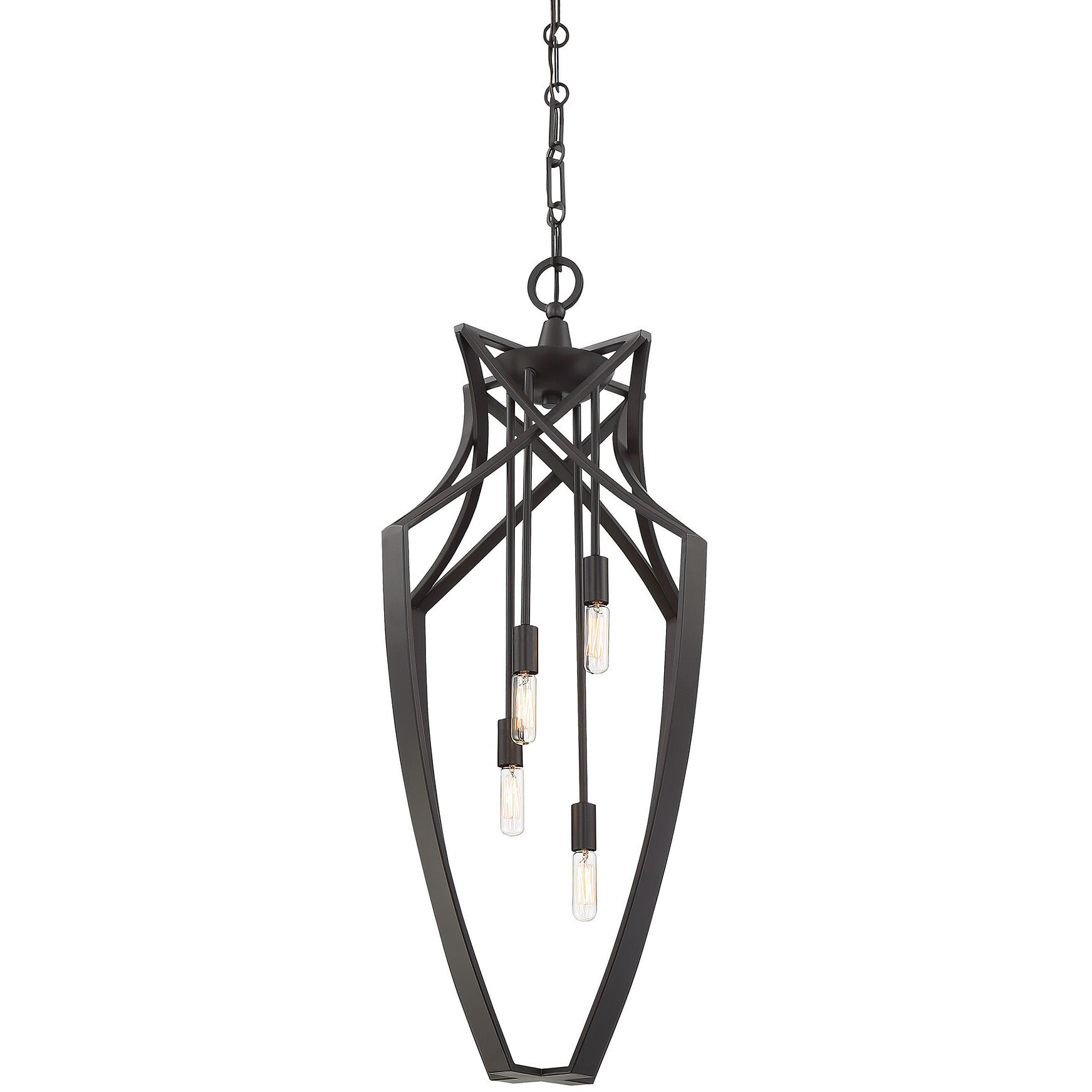 Windsung 4 Light 16 inch English Bronze Pendant Ceiling Light