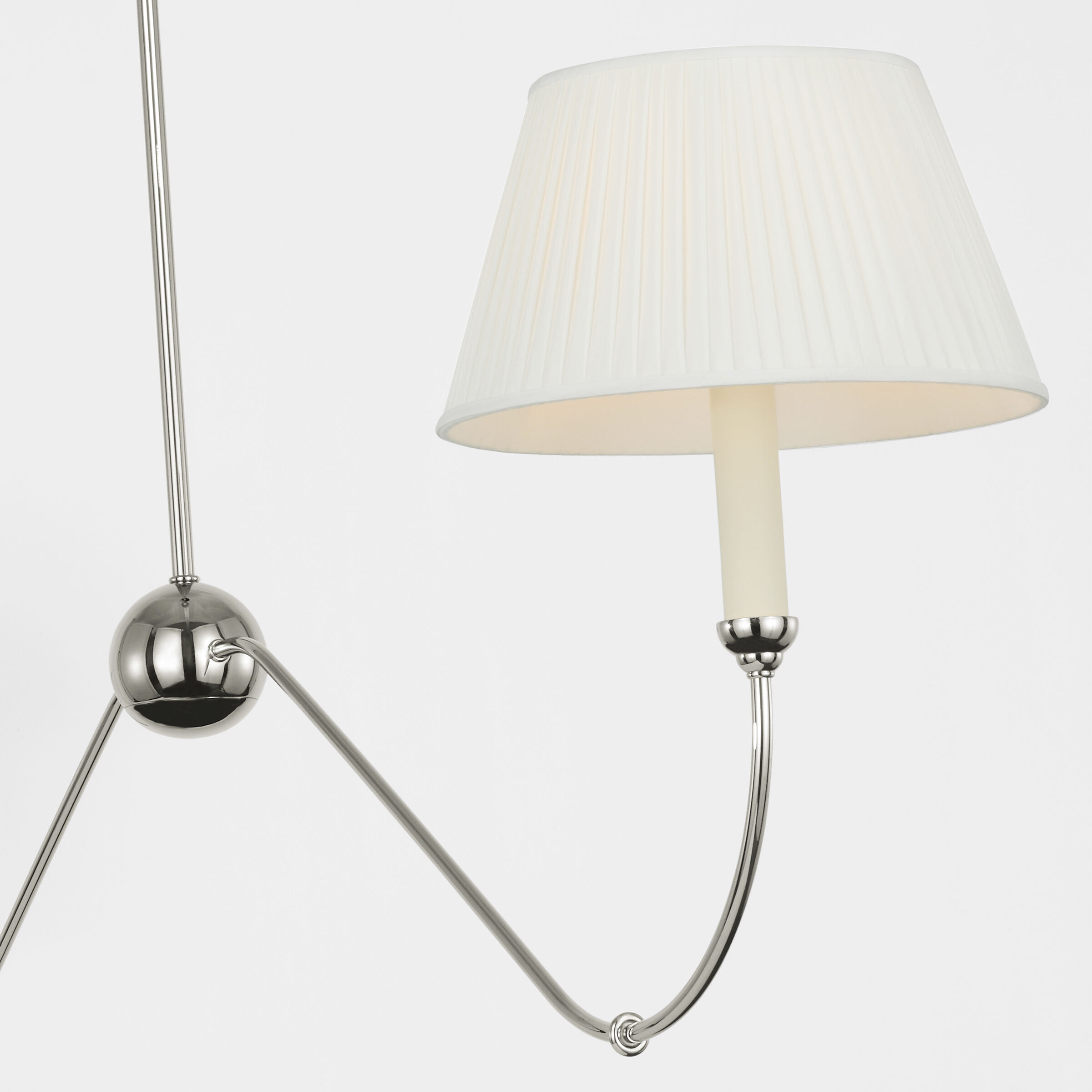 Amber Lewis Ingela LED 65 inch Polished Nickel Linear Chandelier Ceiling Light