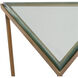Giza 22 X 10 inch Brushed Gold and Glass Drink Table