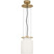 Ray Booth Elias LED 9 inch Antique-Burnished Brass Floating Pendant Ceiling Light