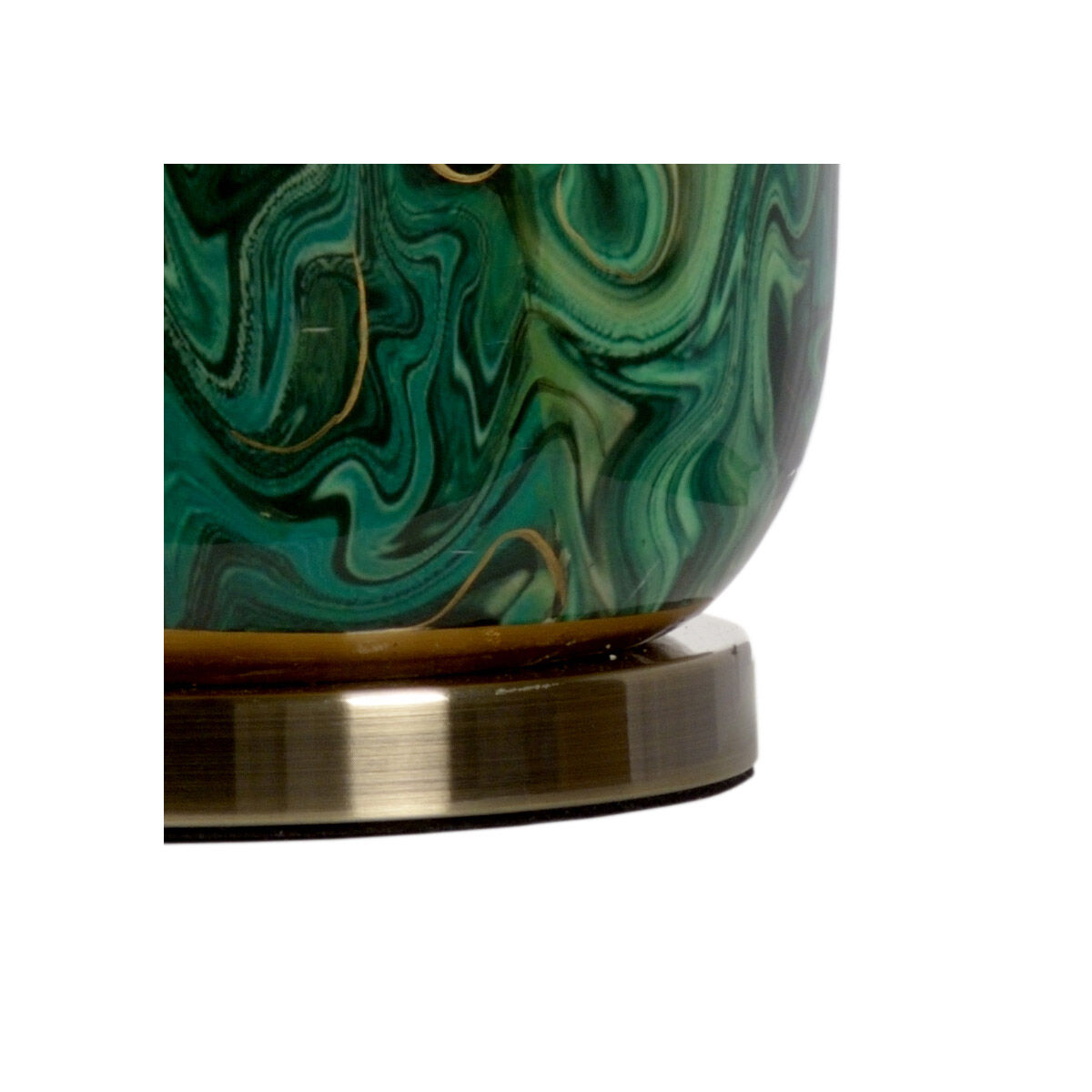 Wildwood 31 inch 100 watt Faux Green Marble Glaze Table Lamp Portable Light