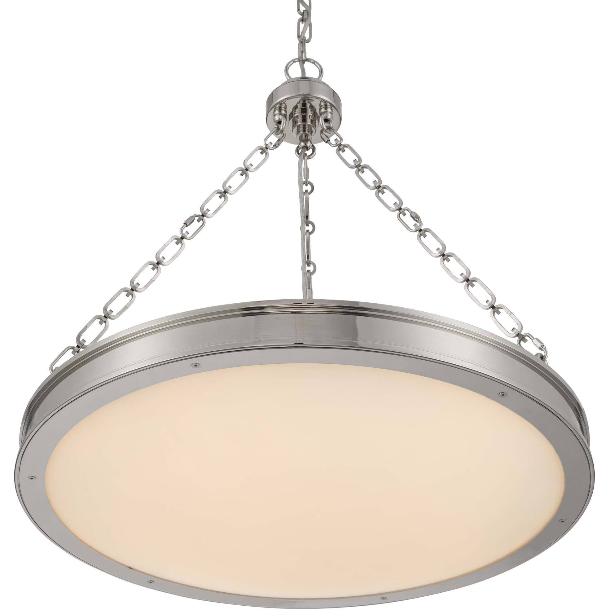 Cameron 1 Light 24 inch Polished Nickel Pendant Ceiling Light