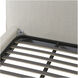 Zeppelin Light Grey Bed, Queen