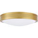 Surrey 3 Light 15 inch Satin Brass Flushmount Ceiling Light