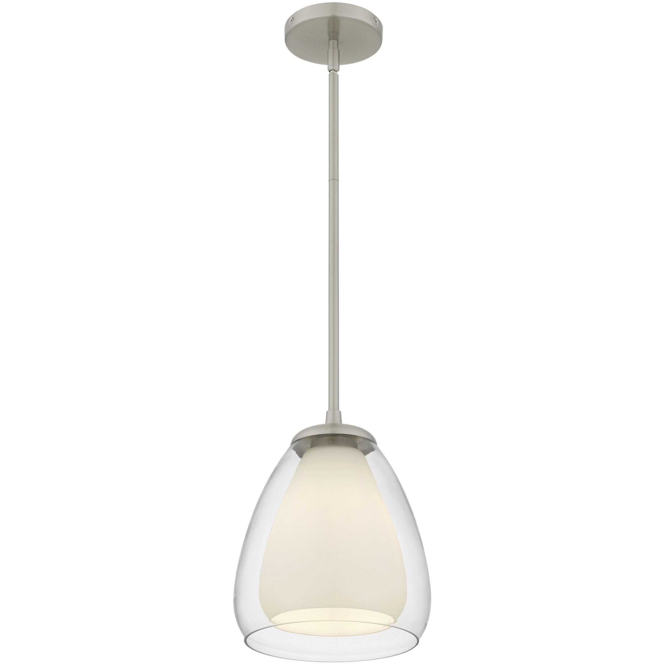 Vivienne 1 Light 9 inch Brushed Nickel Mini Pendant Ceiling Light