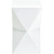 Prism 20.8 X 12.4 inch White Side Table