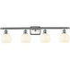 Ballston White Venetian 4 Light 36 inch Brushed Satin Nickel Bath Vanity Light Wall Light