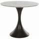 Cortez White & Gold Flecked Marble and Burnished Bronze Bistro Table