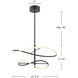 Collide LED 24.75 inch Black Pendant Ceiling Light