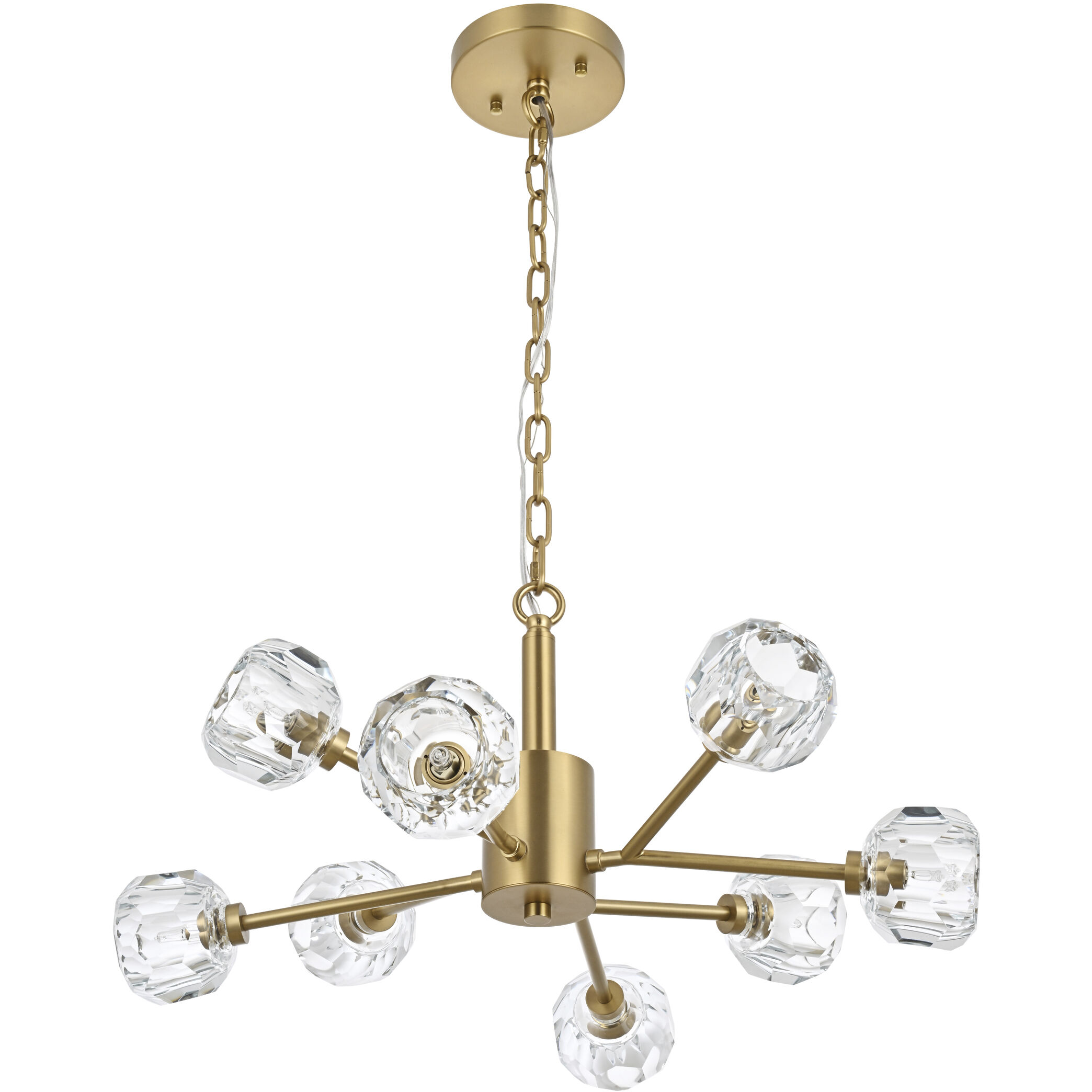 Graham 8 Light 24 inch Gold Pendant Ceiling Light