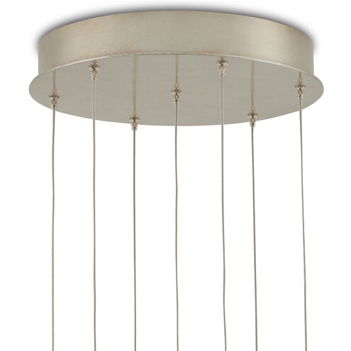 Pathos 7 Light 16 inch Antique Silver and Antique Gold and Matte Charcoal Multi-Drop Pendant Ceiling Light