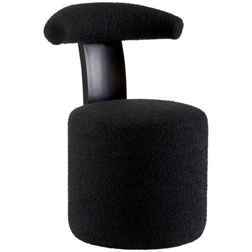 Ginni Charcoal Boucle and Ebony Chair