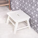 Melrose White Ottoman or Stool